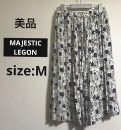 美品✨MAJESTIC LEGON 花柄プリーツスカート