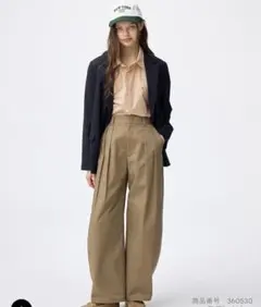 美品✨GUチノタックバレルパンツQ Lサイズ