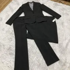 レディース　スーツ　ブラック　ストライプ3点セット
