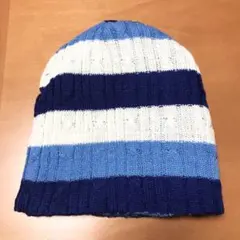 未使用ミッキーマウス ニット帽 リバーシブル　ブルー　ディズニー