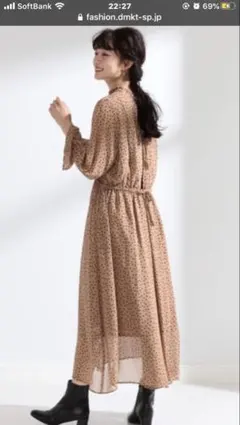 2wayロング シフォンワンピース　〜Ray BEAMS