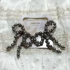 lattice ピアス リボン