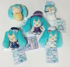 【初音ミク】ぬいぐるみ５種セット シナモロールコラボ　Hatsune Miku
