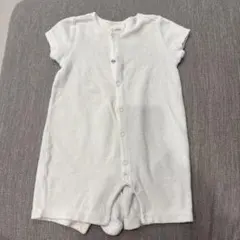 Baby gapオーガニックコットン ホワイトロンパース 3-6ヶ月