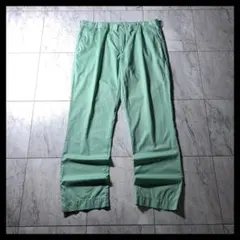90s〜 ラルフローレン ノータック チノパン ポロチノ ミント 緑 W38