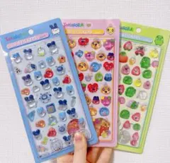 3枚セット　可愛いたまごっち　ボンボンドロップシール　ぷっくりシール　シール交換