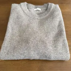 GU メンズ ソフトラムブレンドクルーネックセーター