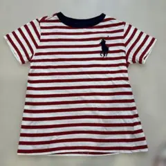Polo Ralph Lauren 赤白ストライプ Tシャツ 7/130