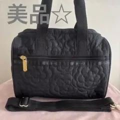 新品タグ付 レスポ 日本限定 フラワーキルト 2WAYリュック 黒 ピンク 新品タグ付 レスポ 日本限定 フラワーキルト 2WAYリュック 黒 ピンク