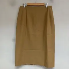 美品 ジェニー GENNY タイトスカート ウール ベージュ 膝丈 毛100%のサムネイル