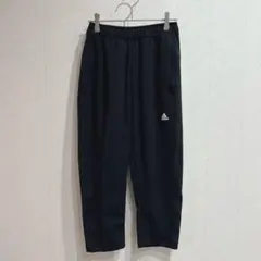Y523 adidas アディダス　ジャージパンツ　ズボン　クロップド　黒