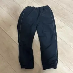 UNIQLO キッズ 黒 裏起毛ズボン　110