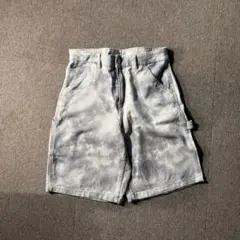 ZARA w30 バギー ペインターショーツ タイダイ ショーツ 短パンのサムネイル