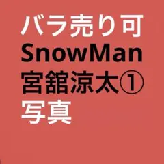 SnowMan宮舘涼太 公式写真セット①