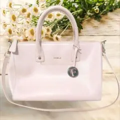 最終値下げ！Furla 2WAYショルダーバッグ ピンク レザー トートバッグ