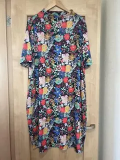 【M.&KYOKO（エムアンドキョウコ）】花柄ワンピース 春物ワンピース 日本製 M.&KYOKO エムアンドキョウコ 花柄 ワンピース コットン100% 難あり