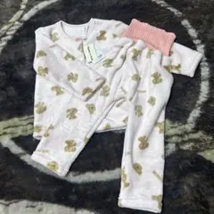 クマ柄ピンクパジャマ 100cm