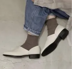 HARUTA Spock ホワイトローファー