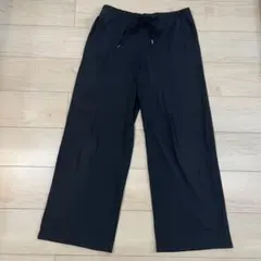GU リブプルオンパンツ(丈標準68.0～72.0cm) XL ブラック