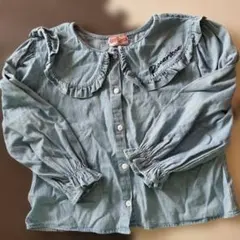 Ricci Ricci デニムブルー長袖シャツ　140cm