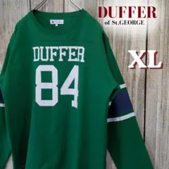 DUFFER フットボールT 84 シャツ ロンT XL クラックプリント 古着のサムネイル