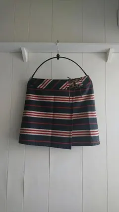 美品・お得☆バーバリーブルーレーベル巻きスカート