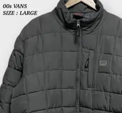 00s VANS Y2K 中綿 ダウンジャケット チャコール ストリート グレー