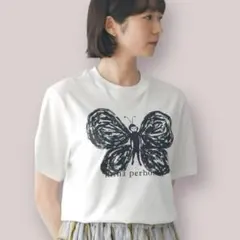 minaperhonen tanpopo ニット　（サイズ36） mina perhonen anone-anone ハーフスリーブニット - ミナ