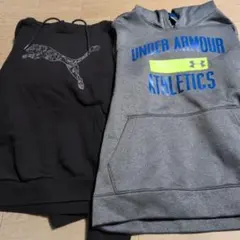 Puma & Under Armour フード付きパーカー