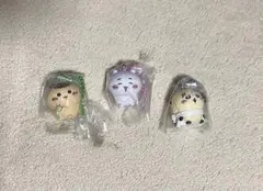 ちいかわマスコットつきビスケット ちいかわ　ラッコ　くりまんじゅう　3体セット