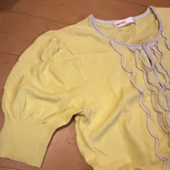Né-net ネネット 半袖 カーデ 刺繍フリル ツモリチサトのサムネイル