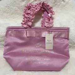 Maison de FLEUR フリルハンドル トートバッグ ローズ