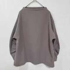 グレー オーバーサイズ 長袖Tシャツ　トップス　ボリュームスリーブ　Ｍ　美品