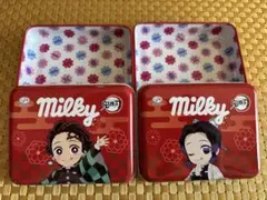 鬼滅の刃 ミルキー 缶 2個セット（炭治郎、胡蝶しのぶ