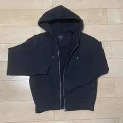新品】カシミヤ100% ブラックニットパーカー フルジップ - メルカリ