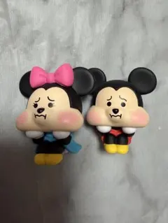 ディズニー ミッキー ミニー フィギュア 2点セット ガチャ