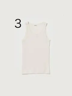 AURALEE ORGANIC SOFT RIB TANK TOP