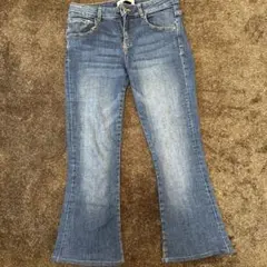 ZARA ブーツカットデニムジーンズ デニムブルー