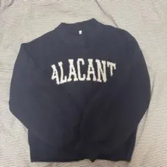 ALACANT ロゴニット ネイビー M 即購入〇
