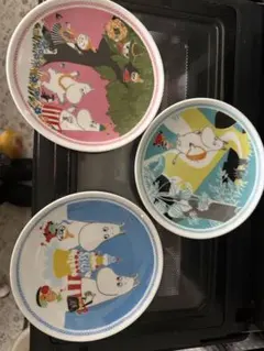 美品♡マクドナルド×ムーミン皿 3枚セット