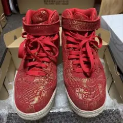 NIKE AIR FORCE 1 MID レッド ゴールド