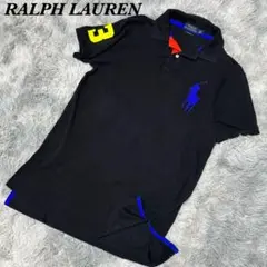 美品　ポロラルフローレン　ポロシャツ　ビッグポニー　ブラック　M