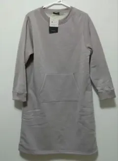 ✮ 新品タグ付き スウェット 裏起毛 長袖ワンピース サイズM