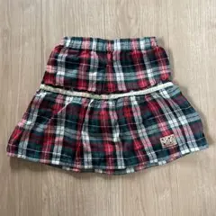 チェック柄スカート