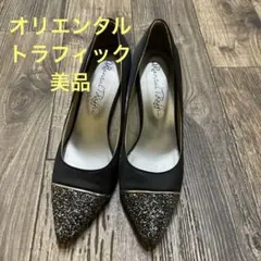 ラメ パンプス