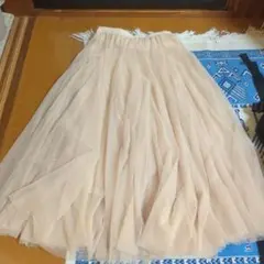 チュールスカート ロングスカート