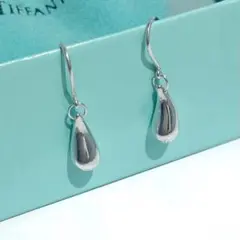 美品✨️ティファニー ティアドロップ フック ピアス シルバー925