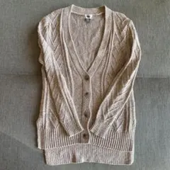 美品　OLD NAVY ニットカーディガン　XS 茶　冬　オールドネイビー　防寒