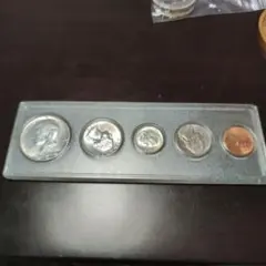 シルバーハーフ　シェルセット　1964年　ケネディ　銀貨 シルバーハーフ シェルセット 1964年 ケネディ 銀貨 - メルカリ