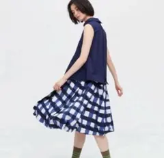 ユニクロ×マルニ※MARNI バルーン シェイプ スカート L ブルー※新品※のサムネイル